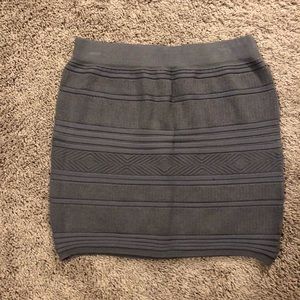 Gray body con knitted skirt